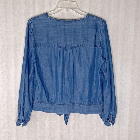 ❤️ VELVET HEART Denim Blue Blouse Size XS - Picture 3 of 5
